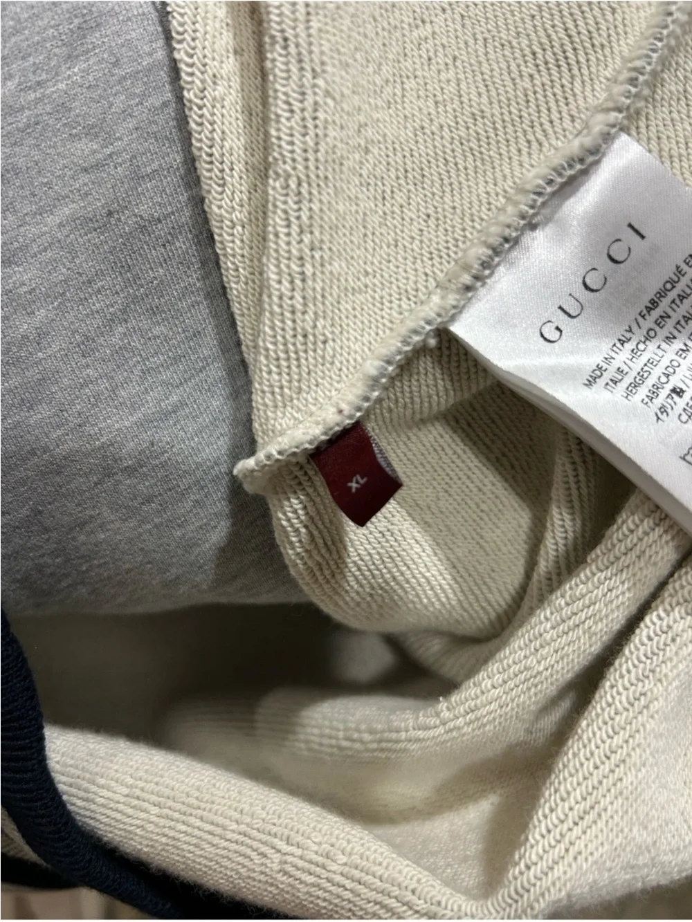 Men’s Gucci cotton interlocking G 1921 logo size XL made Italy
